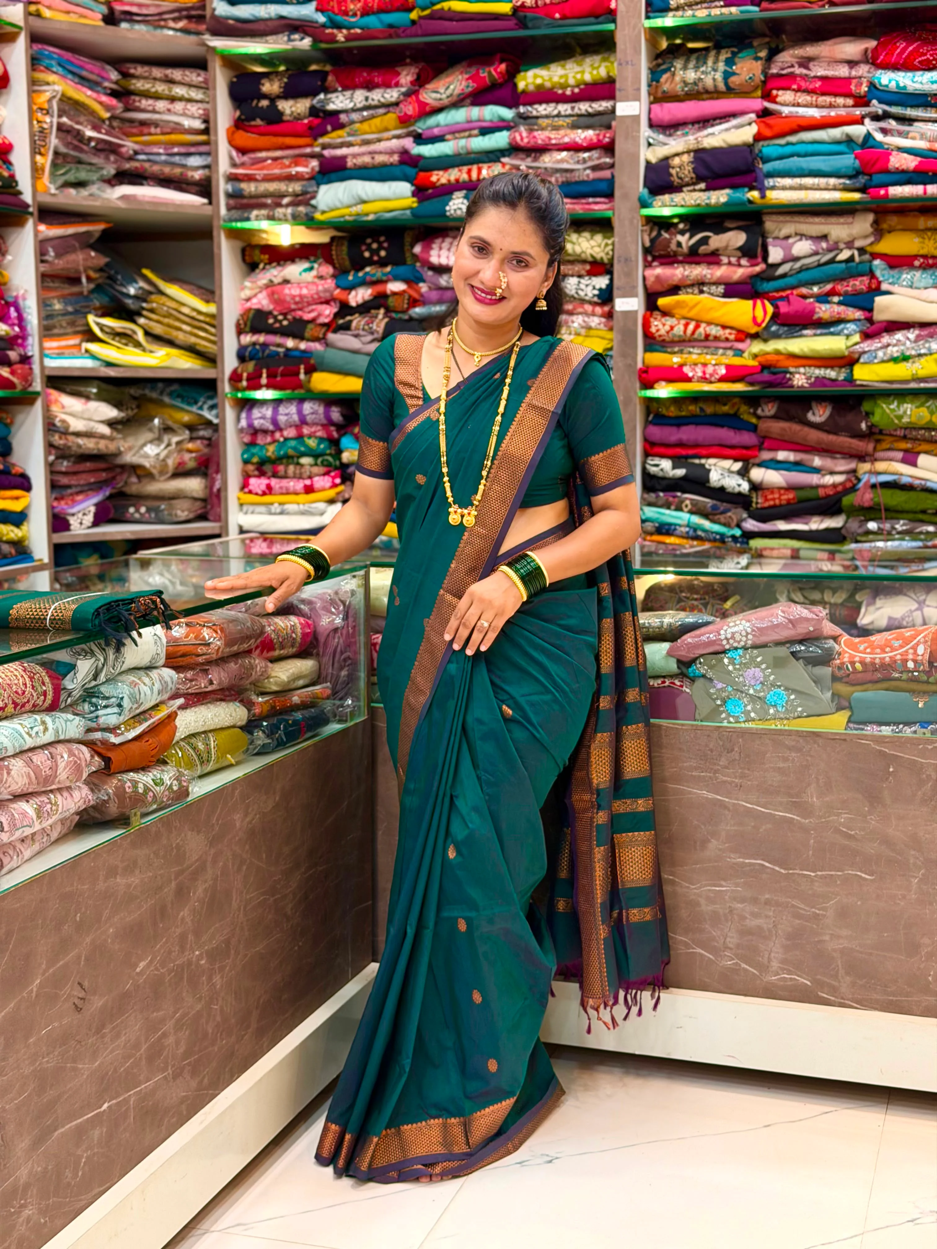 Maharastriyan Kalyani Cotton Silk Saree
