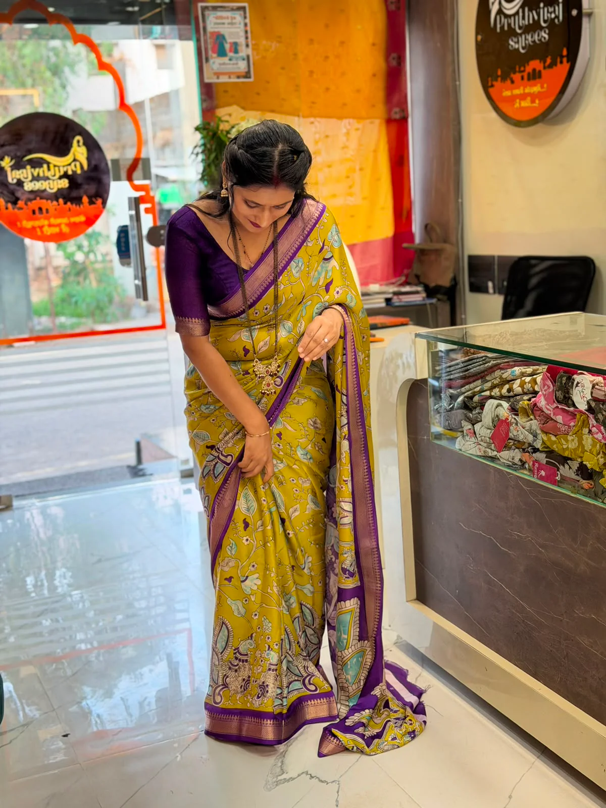 Marshmalo Fabric saree - Image 2