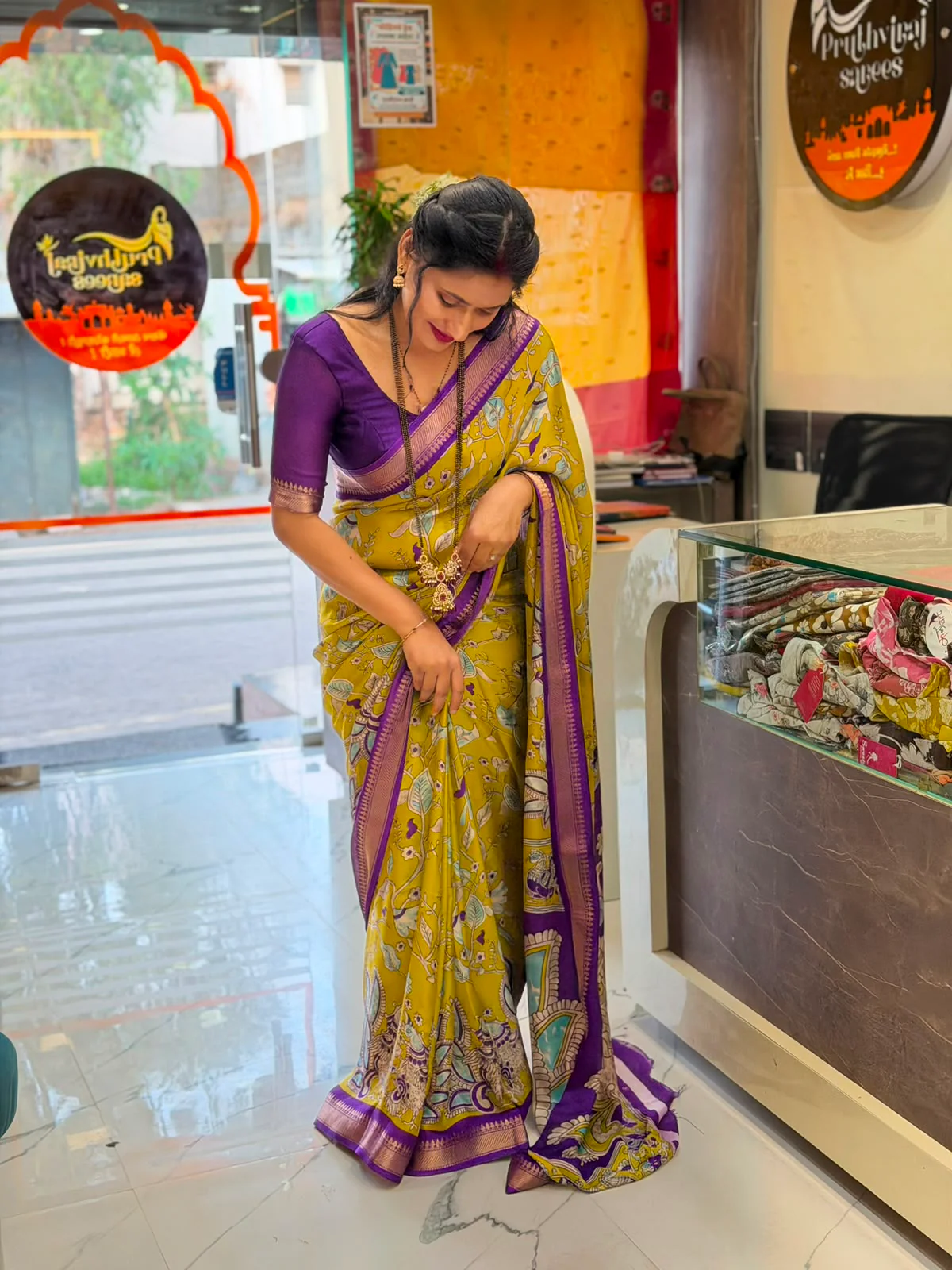 Marshmalo Fabric saree - Image 4