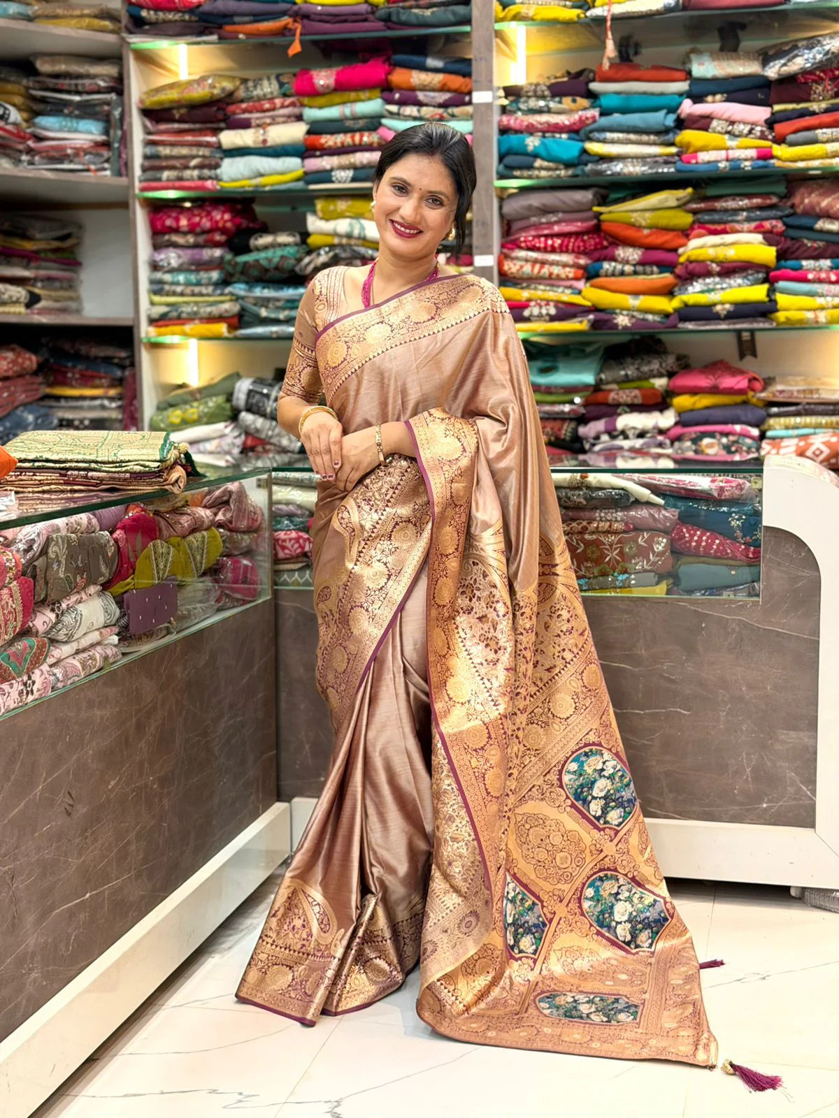 Mayuri  Saree - Wine