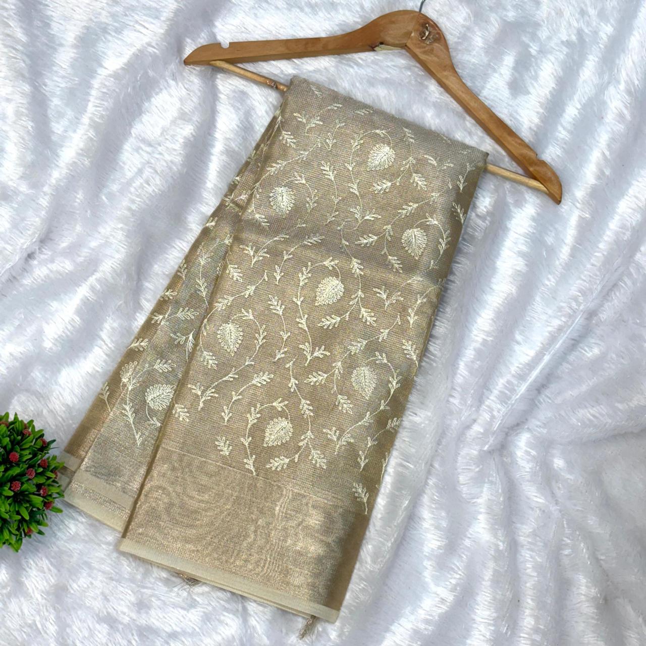 Super Net Tissue Saree